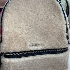 New Michael kors fur backpack